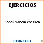 Ejercicios De Concurrencia Vocalica Para Secundaria