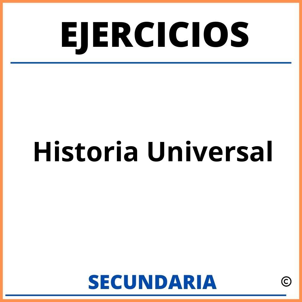 Ejercicios De Historia Universal Para Secundaria