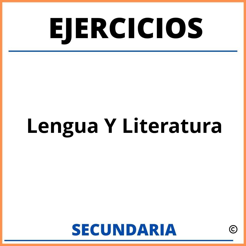 Ejercicios De Lengua Y Literatura Para Secundaria
