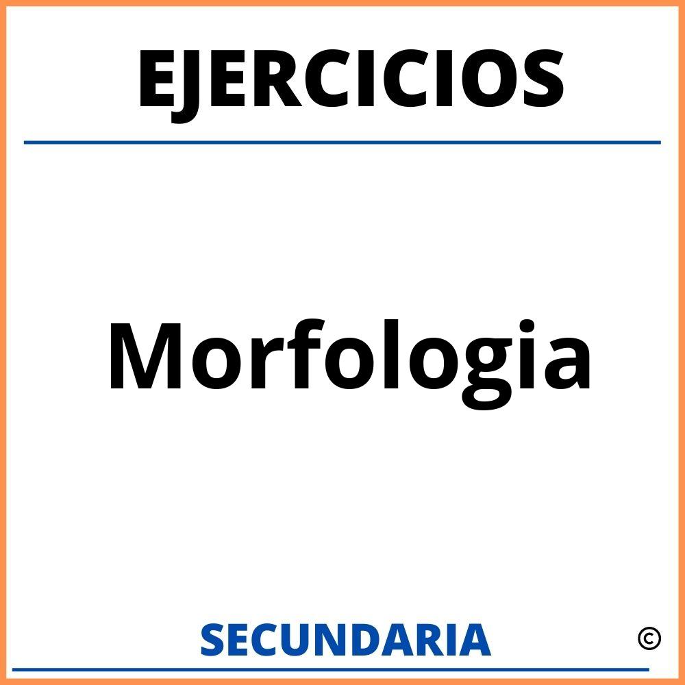 Ejercicios De Morfología Para Secundaria