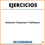 Ejercicios De Rotacion Traslacion Y Reflexion Para Imprimir Secundaria