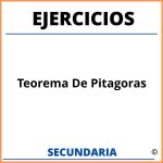 Ejercicios De Teorema De Pitagoras Para Secundaria