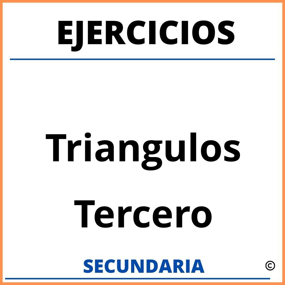 Ejercicios De Triangulos Para Tercero De Secundaria
